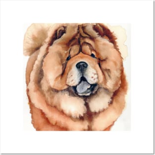 Chow Chow Watercolor - Dog Lover Gifts Posters and Art